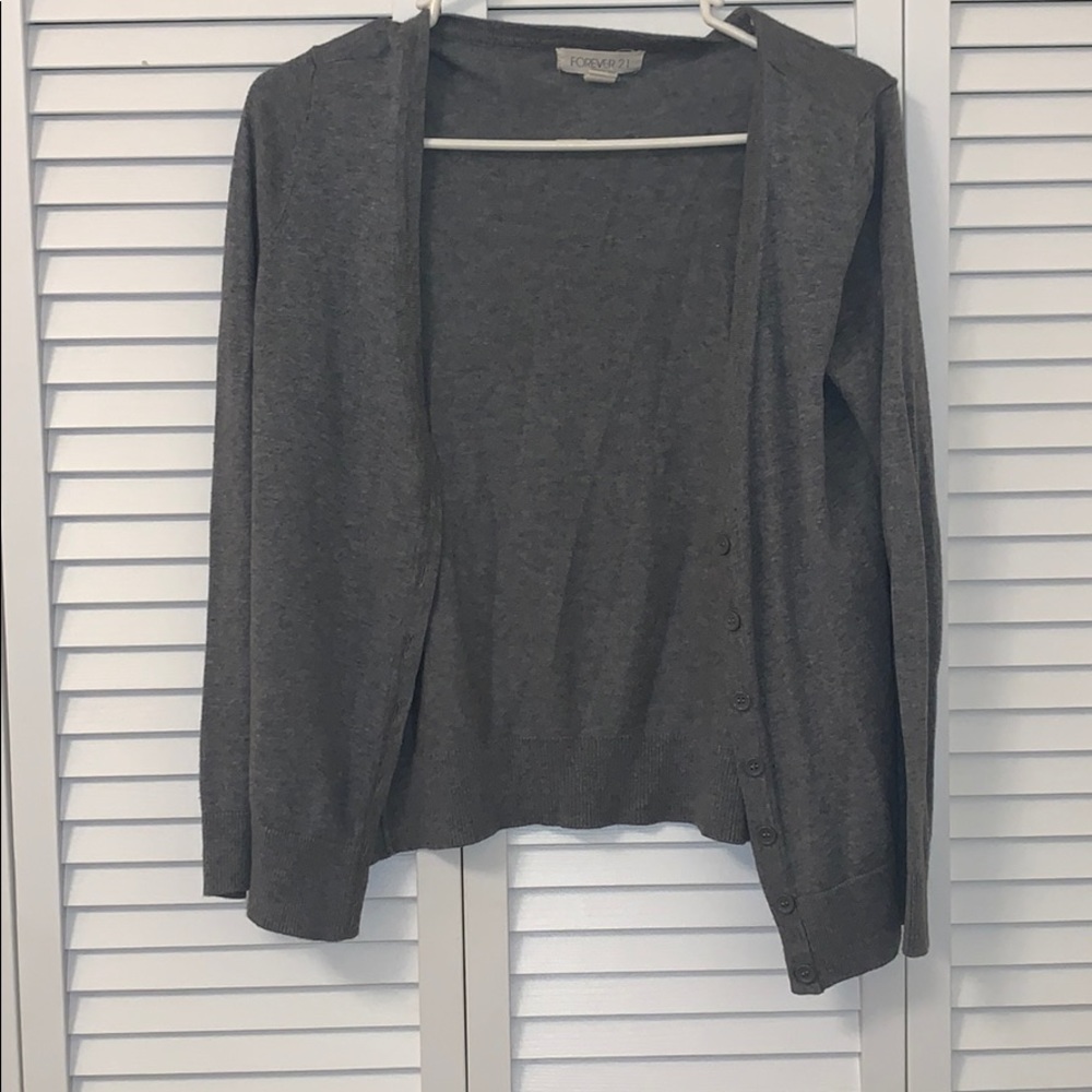 Grey cardigan